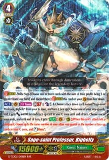 Sage-saint Professor, Bigbelly - G-TCB02: The GENIUS STRATEGY - Cardfight Vanguard card
