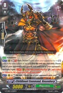 Childhood Command, Rosenberg - G-TCB02: The GENIUS STRATEGY - Cardfight Vanguard card