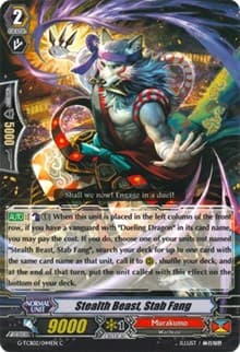 Stealth Beast, Stab Fang - G-TCB02: The GENIUS STRATEGY - Cardfight Vanguard card