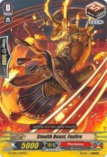 Stealth Beast, Foxfire - G-TCB02: The GENIUS STRATEGY - Cardfight Vanguard card