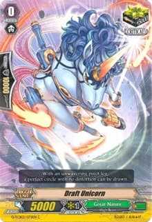 Draft Unicorn - G-TCB02: The GENIUS STRATEGY - Cardfight Vanguard card
