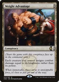 Weight Advantage - Conspiracy: Take the Crown - Magic: The Gathering card