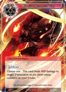 Ancient Heartfelt Fire - Curse of the Frozen Casket - Force of Will card