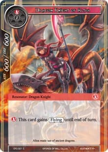 Dragon Knight of Altea - Curse of the Frozen Casket - Force of Will card