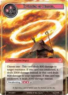 Invitation of Disaster (Textured Foil) - Curse of the Frozen Casket - Force of Will card