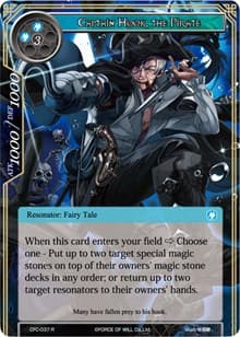 Captain Hook, the Pirate (Textured Foil) - Curse of the Frozen Casket - Force of Will card