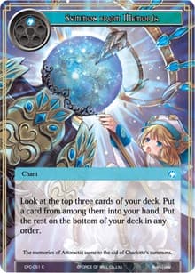 Summon from Memoria - Curse of the Frozen Casket - Force of Will card