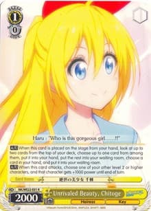 Unrivaled Beauty, Chitoge - NISEKOI Extra Booster - Weiss Schwarz card