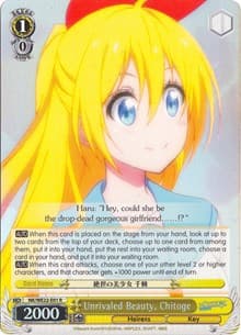 Unrivaled Beauty, Chitoge (Parallel Foil) - NISEKOI Extra Booster - Weiss Schwarz card