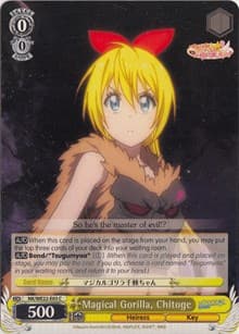 Magical Gorilla, Chitoge - NISEKOI Extra Booster - Weiss Schwarz card