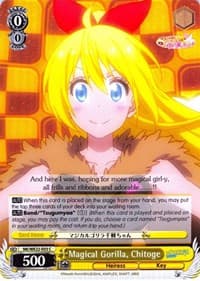 Magical Gorilla, Chitoge (Parallel Foil) - NISEKOI Extra Booster - Weiss Schwarz card