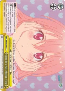 But It's All About You (Parallel Foil) - NISEKOI Extra Booster - Weiss Schwarz card