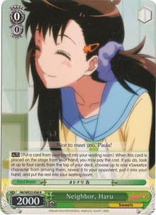 Neighbor, Haru (Parallel Foil) - NISEKOI Extra Booster - Weiss Schwarz card