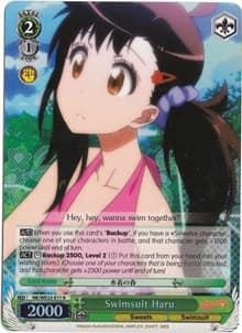 Swimsuit Haru (Parallel Foil) - NISEKOI Extra Booster - Weiss Schwarz card