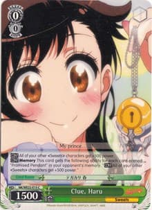 Clue, Haru - NISEKOI Extra Booster - Weiss Schwarz card
