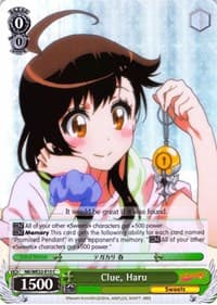 Clue, Haru (Parallel Foil) - NISEKOI Extra Booster - Weiss Schwarz card