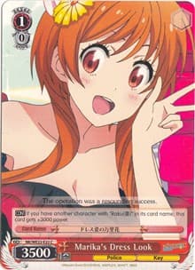 Marika's Dress Look - NISEKOI Extra Booster - Weiss Schwarz card