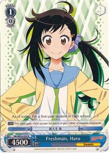 Freshman, Haru - NISEKOI Extra Booster - Weiss Schwarz card