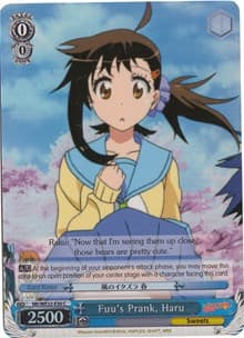 Fuu's Prank, Haru (Parallel Foil) - NISEKOI Extra Booster - Weiss Schwarz card