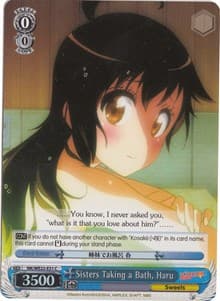 Sisters Taking a Bath, Haru (Parallel Foil) - NISEKOI Extra Booster - Weiss Schwarz card