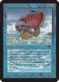 Pirate Ship - Alpha Edition - Magic: The Gathering card