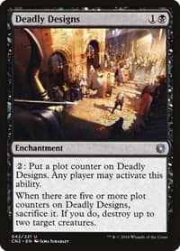 Deadly Designs - Conspiracy: Take the Crown - Magic: The Gathering card