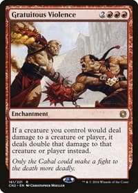 Gratuitous Violence - Conspiracy: Take the Crown - Magic: The Gathering card