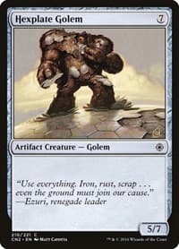Hexplate Golem - Conspiracy: Take the Crown - Magic: The Gathering card