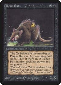 Plague Rats - Alpha Edition - Magic: The Gathering card
