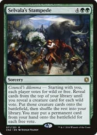 Selvala's Stampede - Conspiracy: Take the Crown - Magic: The Gathering card