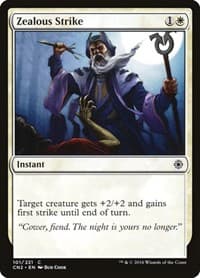 Zealous Strike - Conspiracy: Take the Crown - Magic: The Gathering card
