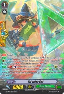 Tri-ruler Cat (SP) - G-TCB02: The GENIUS STRATEGY - Cardfight Vanguard card