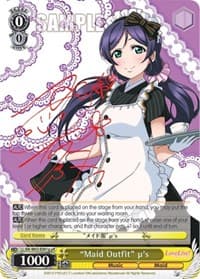 "Maid Outfit" u's (g) (uR) - Love Live! DX Vol.2 - Weiss Schwarz card