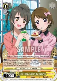 Tea Time, Kotori & Hanayo - Love Live! DX Vol.2 - Weiss Schwarz card