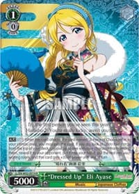 "Dressed Up" Eli Ayase - Love Live! DX Vol.2 - Weiss Schwarz card
