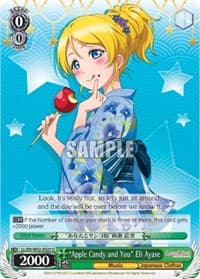 "Apple Candy and You" Eli Ayase - Love Live! DX Vol.2 - Weiss Schwarz card