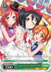 Someday from Here On, Maki & Nico & Rin - Love Live! DX Vol.2 - Weiss Schwarz card