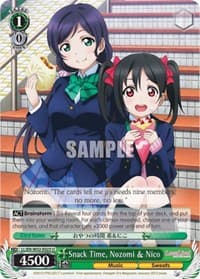 Snack Time, Nozomi & Nico - Love Live! DX Vol.2 - Weiss Schwarz card