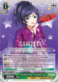 "Festival Girl" Nozomi Tojo - Love Live! DX Vol.2 - Weiss Schwarz card