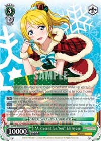 "A Present for You" Eli Ayase - Love Live! DX Vol.2 - Weiss Schwarz card