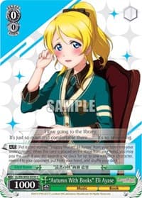 "Autumn With Books" Eli Ayase - Love Live! DX Vol.2 - Weiss Schwarz card