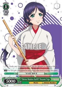 "Shrine Maiden Outfit" Nozomi Tojo - Love Live! DX Vol.2 - Weiss Schwarz card