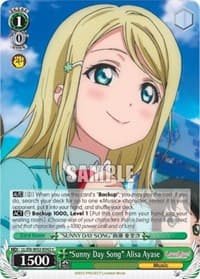 "Sunny Day Song" Alisa Ayase - Love Live! DX Vol.2 - Weiss Schwarz card