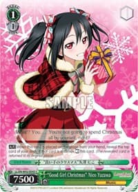 "Good Girl Christmas" Nico Yazawa - Love Live! DX Vol.2 - Weiss Schwarz card