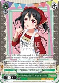 "Homely Idol" Nico Yazawa - Love Live! DX Vol.2 - Weiss Schwarz card