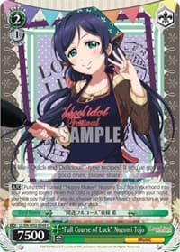 "Full Course of Luck" Nozomi Tojo - Love Live! DX Vol.2 - Weiss Schwarz card