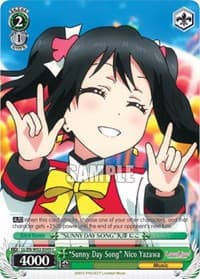 "Sunny Day Song" Nico Yazawa - Love Live! DX Vol.2 - Weiss Schwarz card