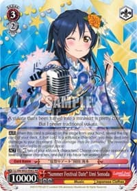 "Summer Festival Date" Umi Sonoda - Love Live! DX Vol.2 - Weiss Schwarz card