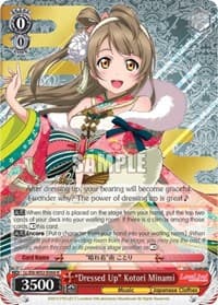 "Dressed Up" Kotori Minami - Love Live! DX Vol.2 - Weiss Schwarz card