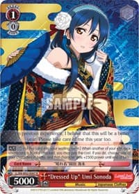 "Dressed Up" Umi Sonoda - Love Live! DX Vol.2 - Weiss Schwarz card